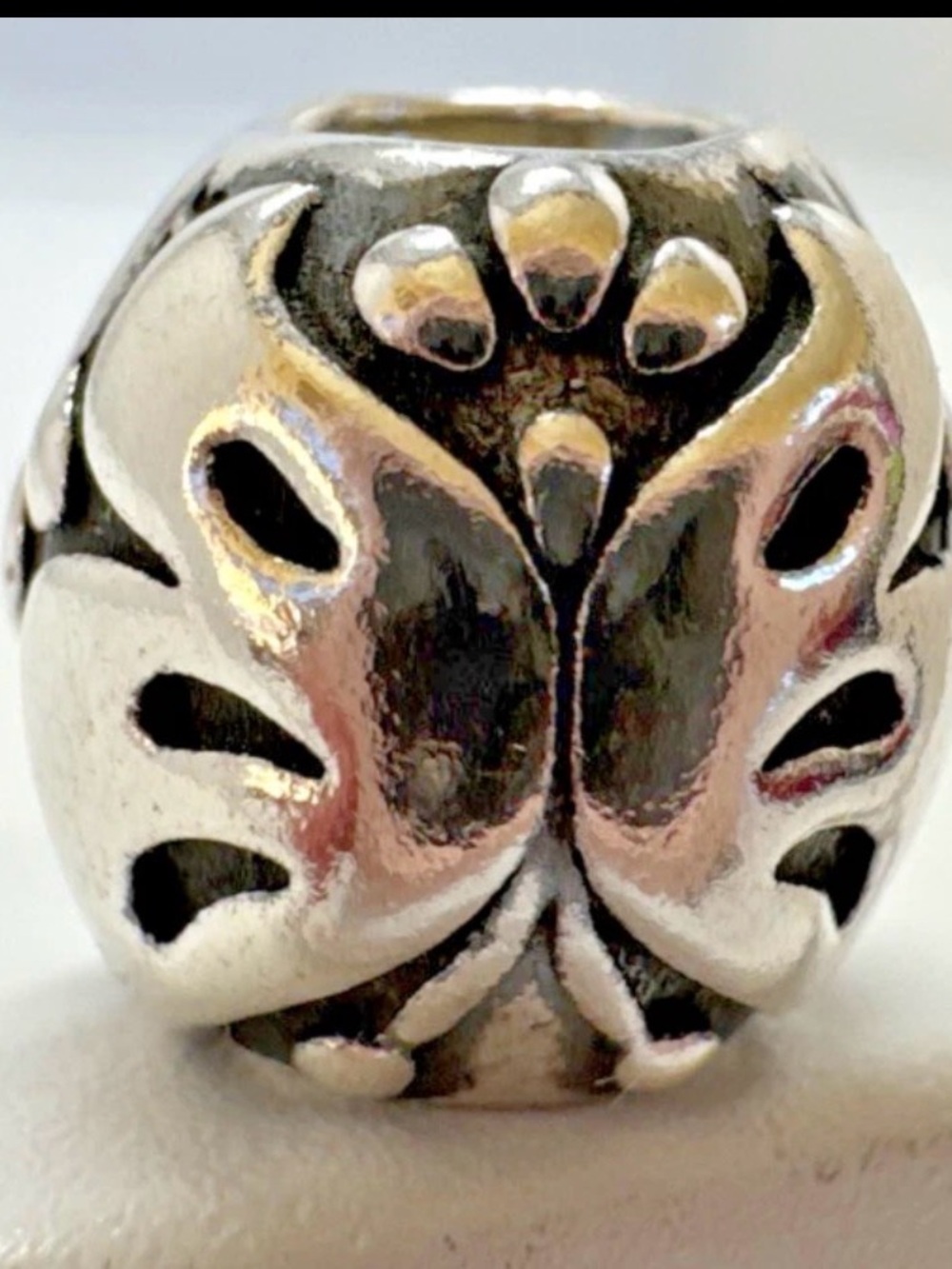 Pandora 925 Sterling Silver Majestic Butterfly Retired Bead Charm